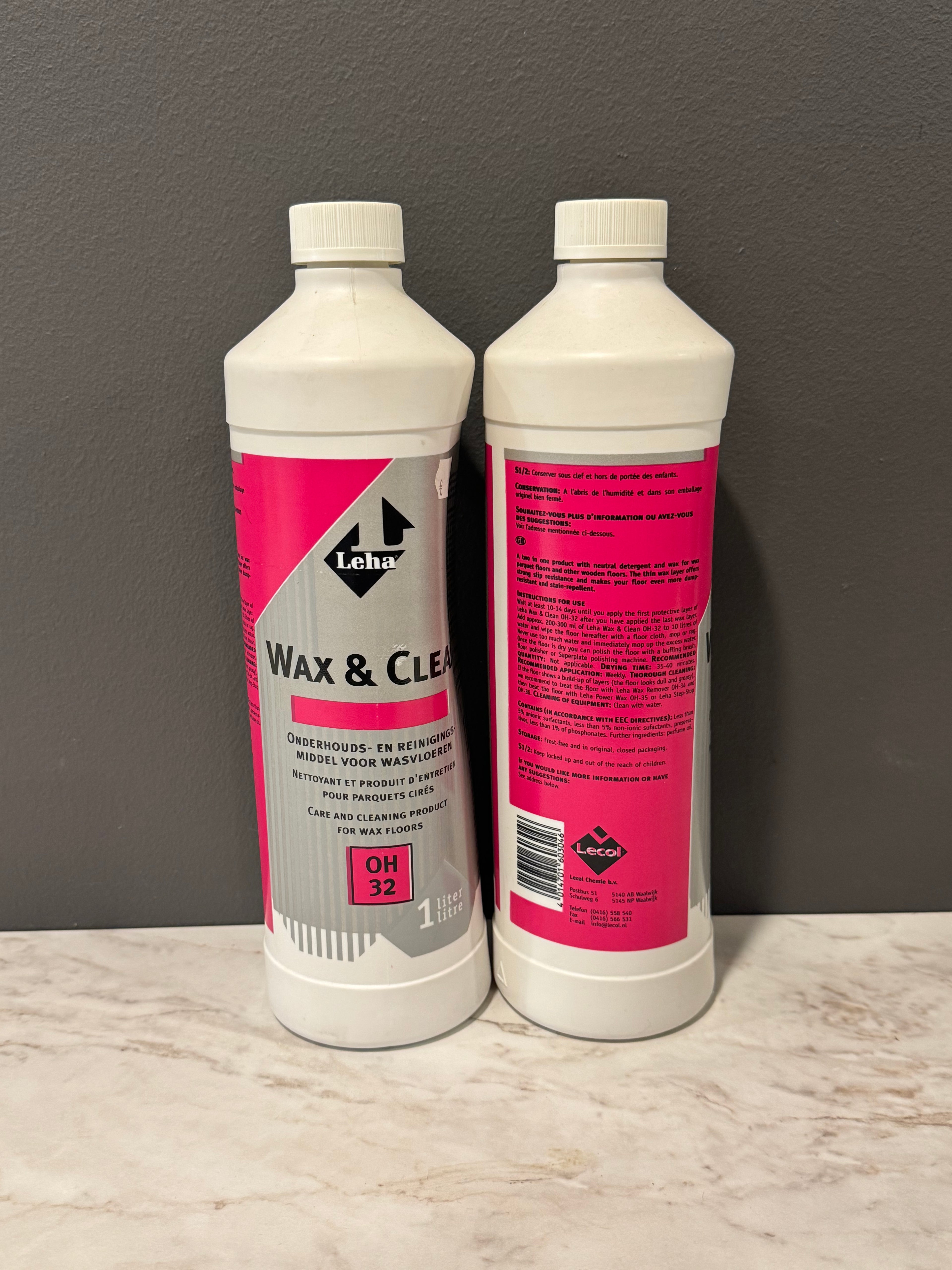 Wax & Clean | Onderhoud & Reiniging voor Wasvloeren | Verzorgt & Beschermt | 1 Liter