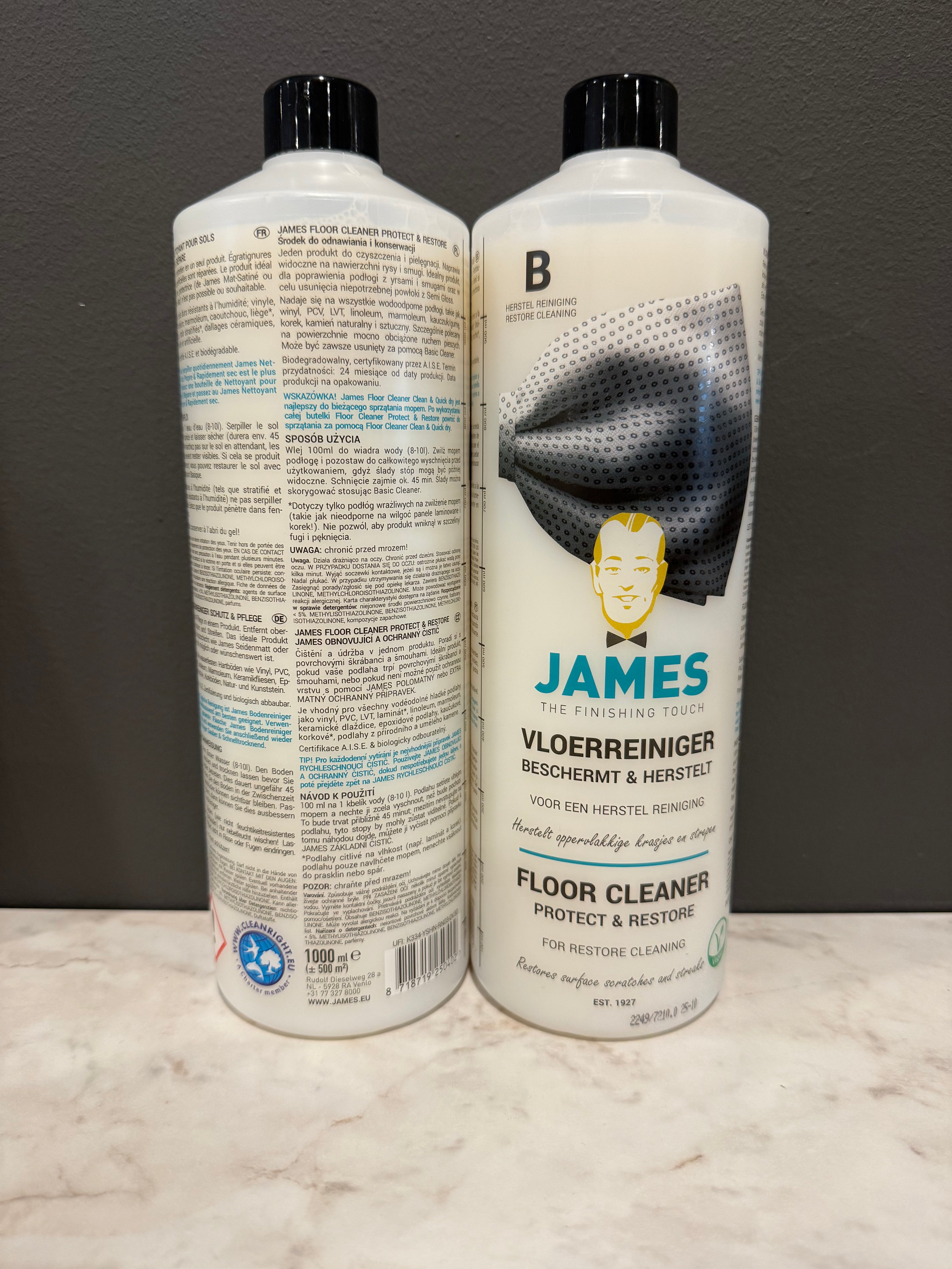 James Vloerreiniger Beschermt & Herstelt | Voor Periodieke Reiniging | Herstelt Oppervlakkige Krassen & Strepen | 1L