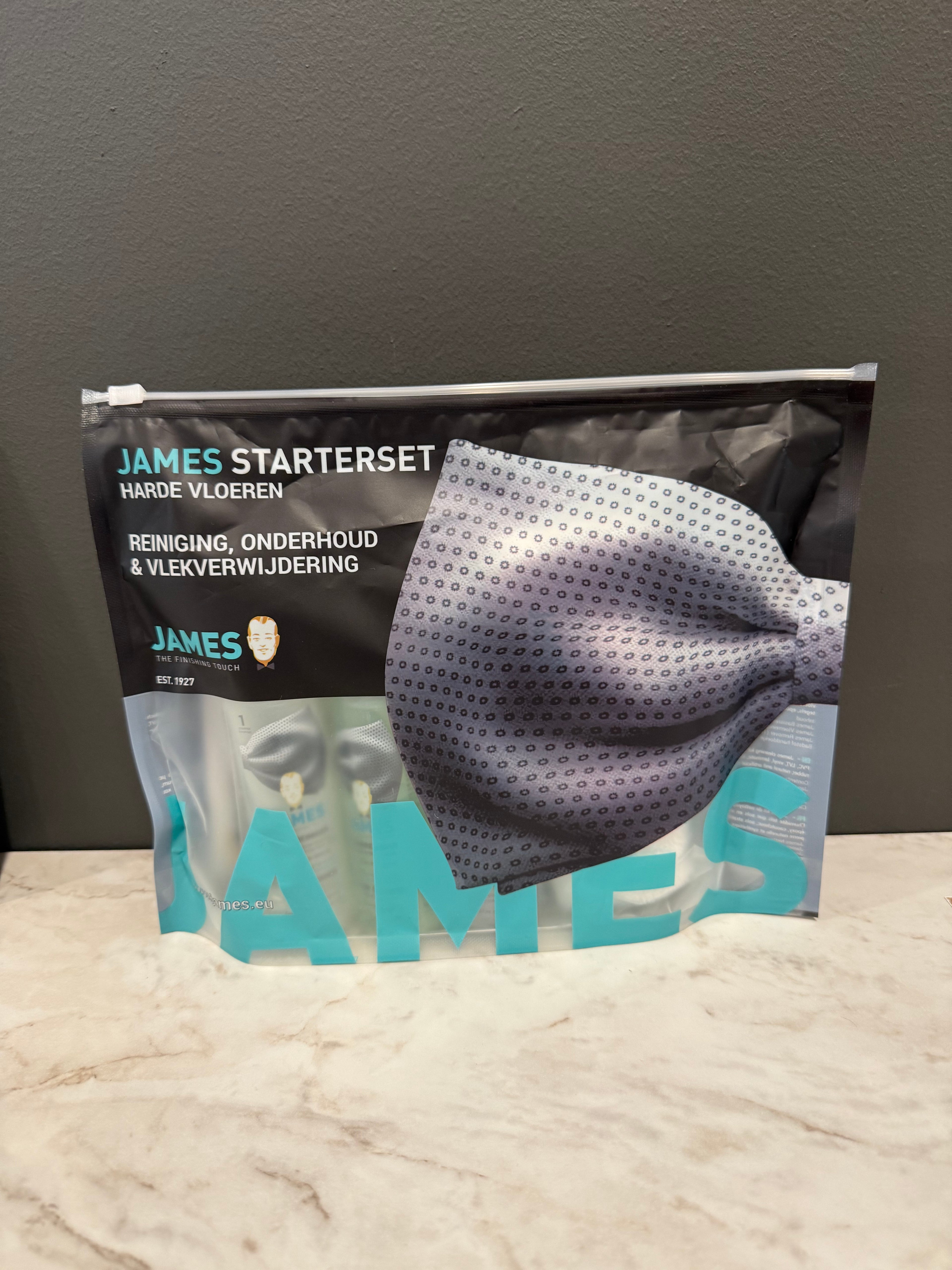 James Starterset Harde Vloeren | Complete Set voor Reiniging, Onderhoud & Vlekverwijdering | PVC-, Vinyl- & Gietvloeren