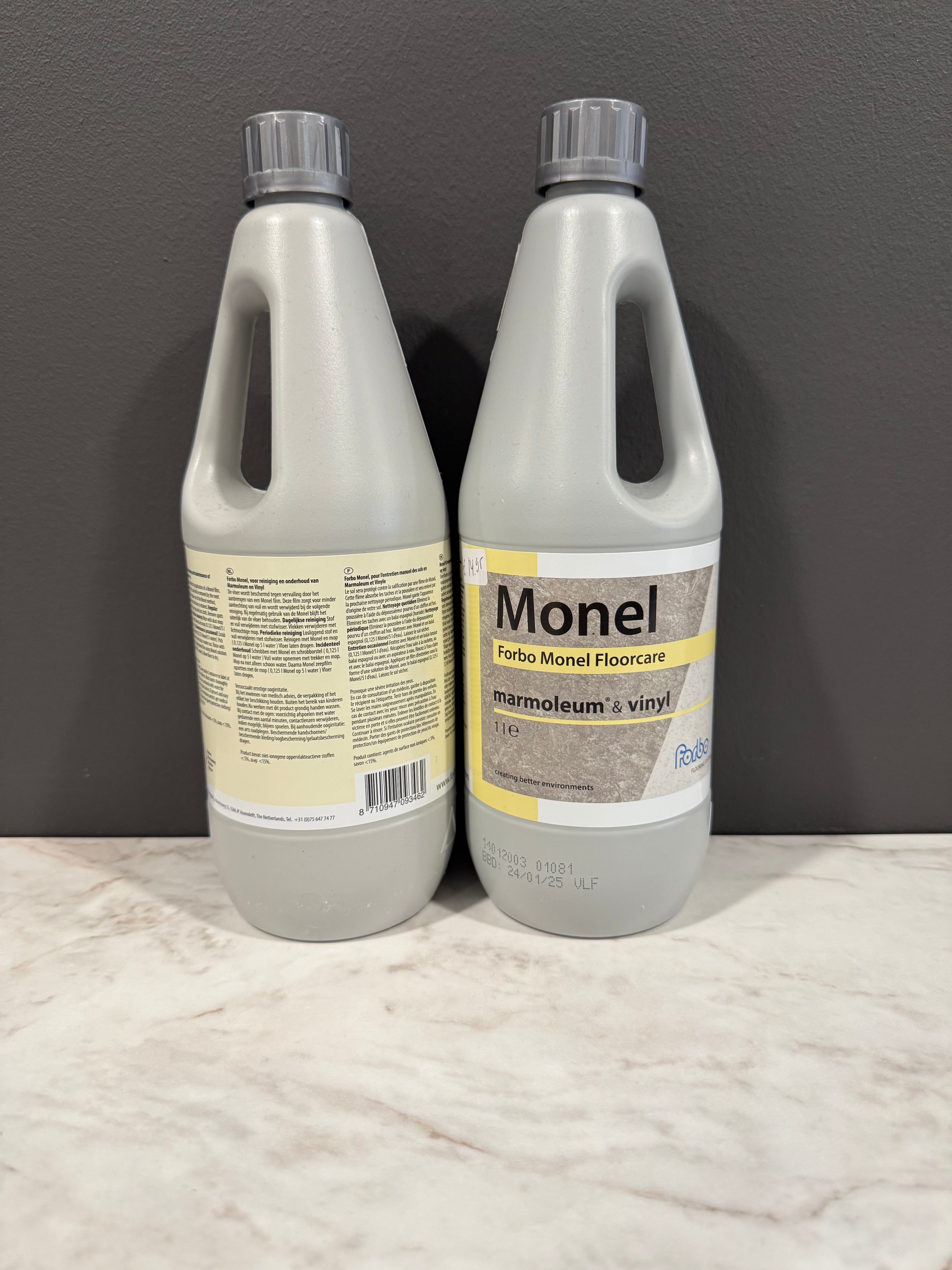 Forbo Monel Floorcare | Onderhoudsreiniger voor Marmoleum & Vinyl | Reinigt, Beschermt & Verzorgt | 1L