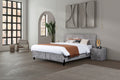 Boxspring Oskar cremona lightgrey - Van landschoot