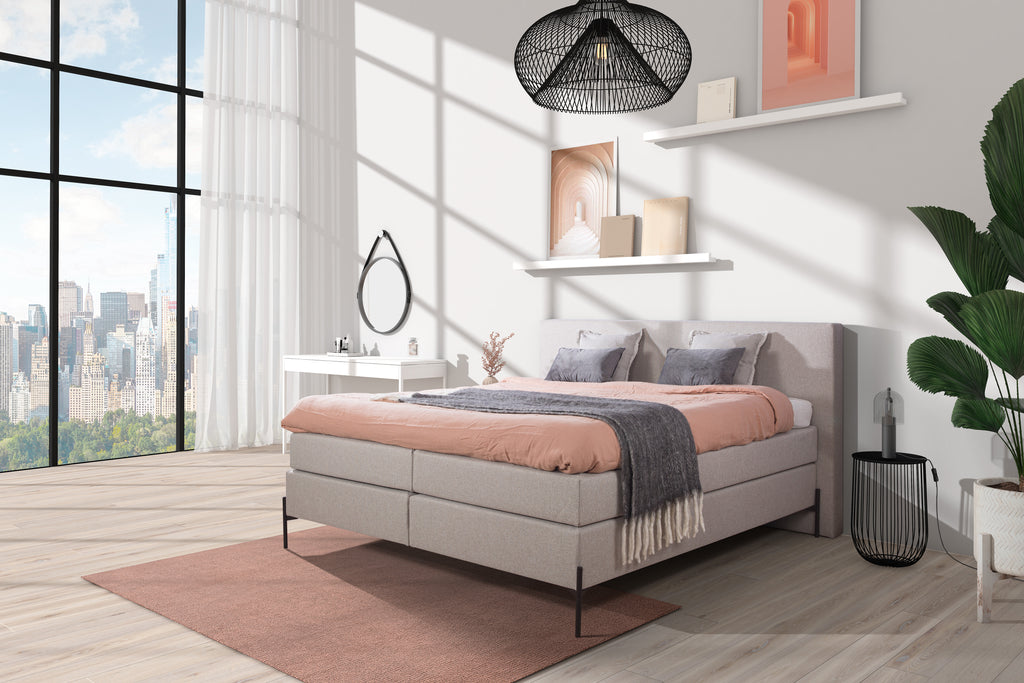 Boxspring Paris unit light grey - Van landschoot