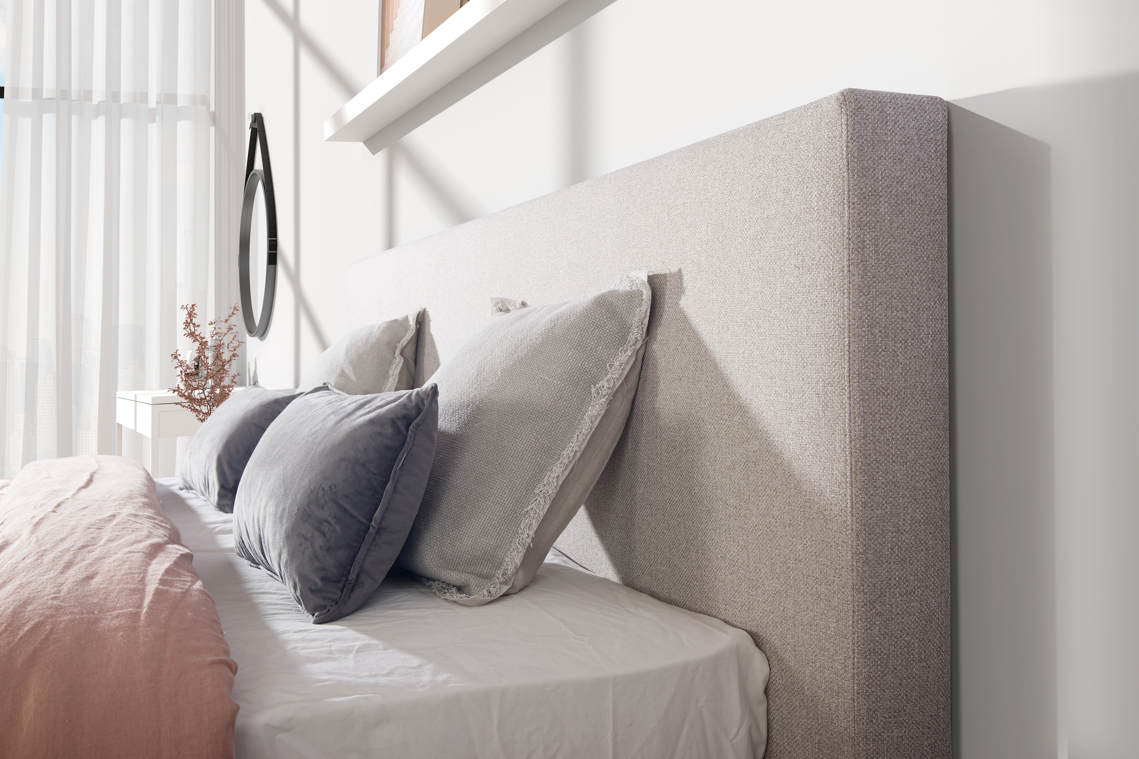 Boxspring Paris unit light grey - Van landschoot