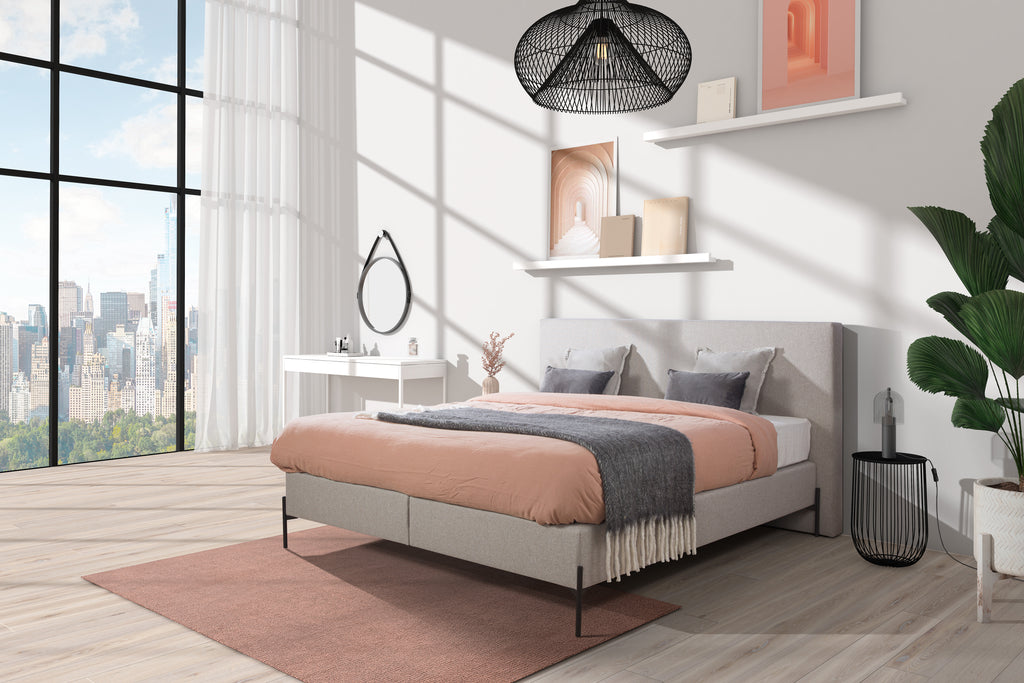 Boxspring Paris unit light grey - Van landschoot