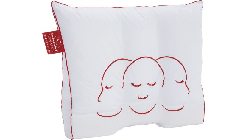 Support Hoofdkussen Rood | Extra Zacht | Voor Buik- & Rugslapers | Microvezel