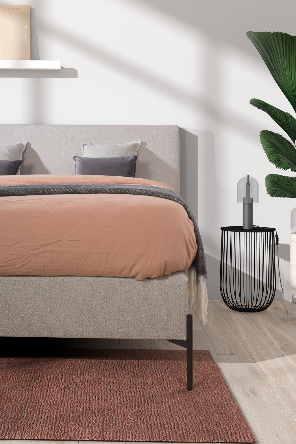 Boxspring Paris unit light grey - Van landschoot